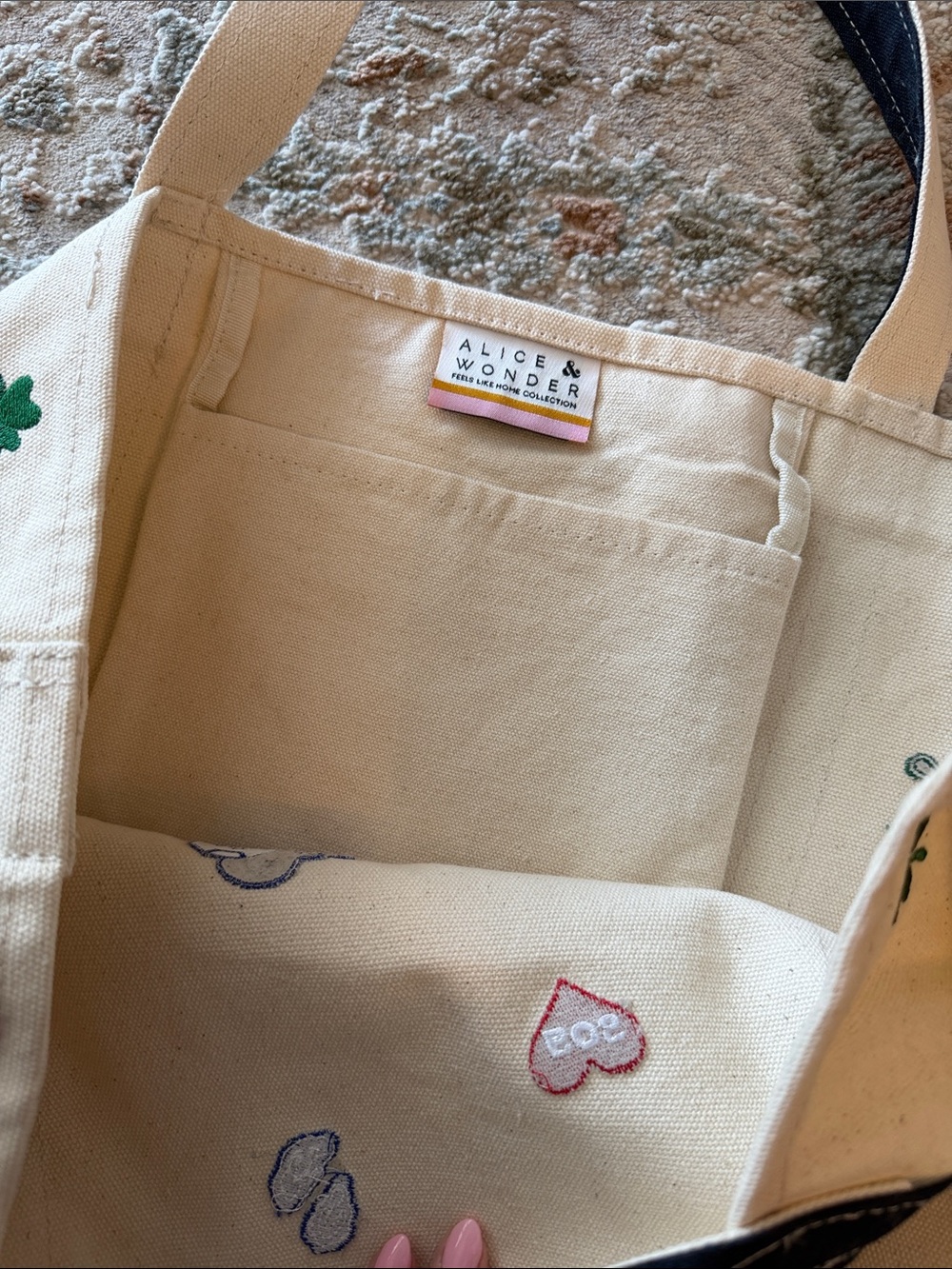 Boston Tote Bag! Alice & Wonder - Picture 6 of 8